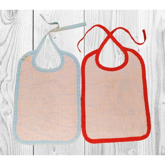 2x Vintage 1980’s Looney Toons Baby Toddler Bibs Lot Road Runner Daffy Duck - Picture 2 of 5